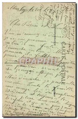 Paryż — Plac Konwergencji — Statua Strasburga i Klub Samochodowy Francji — Wydawca E.D. n°4122 — Rewers