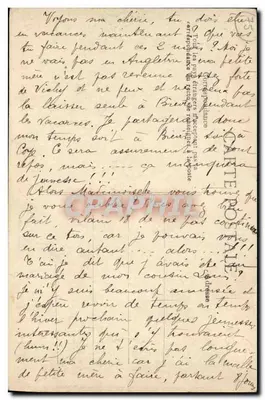 Paryż — Mały Pałac na Champs-Élysées, Muzeum Sztuk Pięknych — wydawca R. D. n° 4018 — Rewers