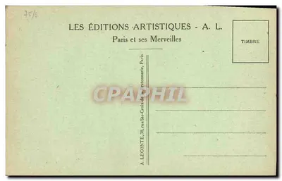 Paris - Notre-Dame - A Grande Nave e o Coro - Edições Artísticas A. L. — Verso