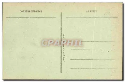 Zamek w Saint-Cloud — widok i perspektywa z boku Schodów — rzeźba Bachelier — Rewers