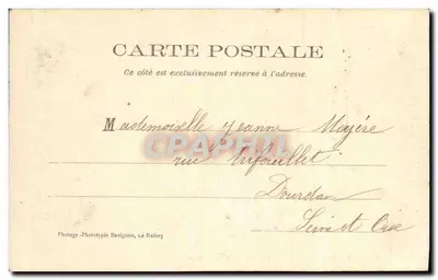 St-Leu — Grande Rue — Mme Lecuyer, 33, Grande Rue, St-Leu — Verso
