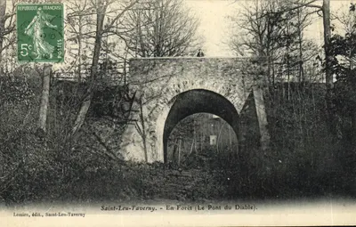 Saint-Leu-Taverny — Em Floresta (O Ponte do Diabo) — Lemire, edição Saint-Leu-Taverny