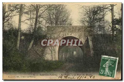 Saint-Leu-Taverny — Na Floresta. O Ponte do Diabo — E. Lemuire, editor em Saint-Leu-Taverny