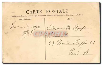 Park Saint-Cloud — Aleja Marnes — P. Marmuse, Paryż — Rewers