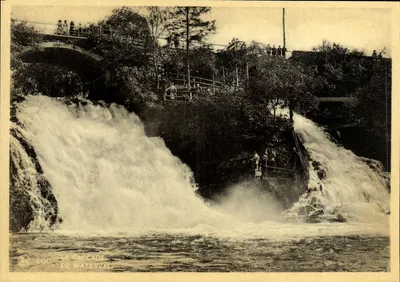 A Cascata de Waterval — vista panorâmica com visitantes — n° 000