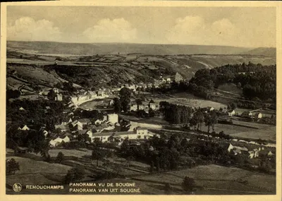 Remouchamps — Panorama visto de Sougné — editor NJS