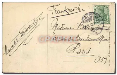 Hohkönigsburg — zamkowy zamek na wzgórzu — wydawca nieznany — Rewers