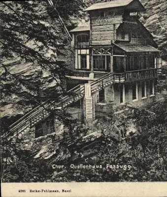 Chur. Quellenhaus, Passugg — Editor Rathe-Pehlmann, Basel, n° 5285