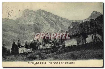 Kohltal. Emmeten - Alp Grund mit Schwalmis — Postkartenverlag Karl Engelberger, Stans