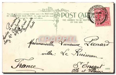 Square, Bournemouth — widok panoramiczny — J. E. BEALE, nr 51932 — Rewers