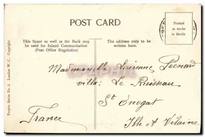 Leicester Square — Londres — editor Empire Series No. 6 — Verso