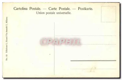 Milano — Pomnik Vittorio Emanuele — Wydawnictwo L. Grassi, nr 12 — Rewers