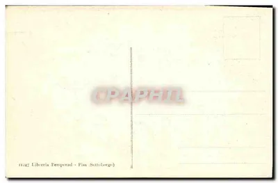 Piza - Camposanto - Galleria Nord — widok wnętrza galerii z freskami i statuami — Rewers