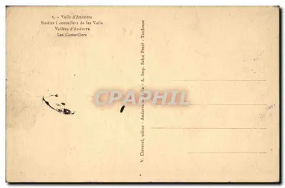 Les Sindicats d'Andorre — Valls d'Andorre — V. Claverol — Verso