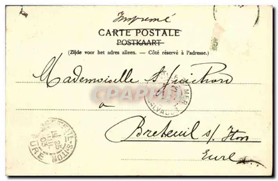 Het Paleis van Justitie — Brussel — Nels, Brussel, Serie I, Nr. 18 — Achterkant