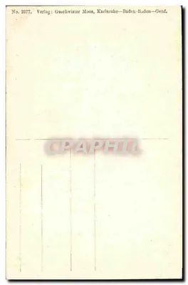 Karlsruhe — Igreja de Lutero — Editora Geschwister Moos — Verso