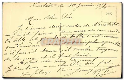 Neustadt a. d. Haardt — Parte da Hauptstraße — editor não identificado — Verso