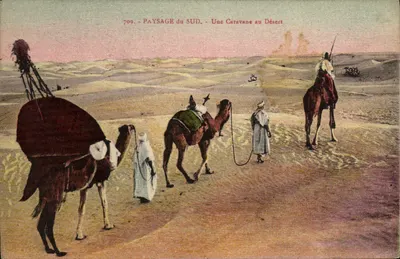 Paisagem do Sul - Uma Caravana no Deserto — Editor desconhecido, n° 709