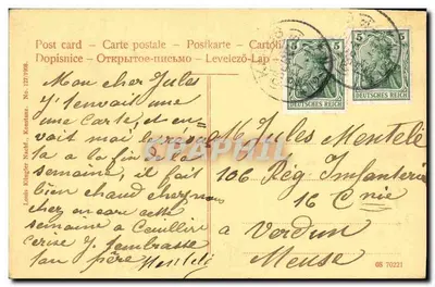 Basel — Pamiątka św. Jakuba — wydawca Louis Klinger Nachf., Konstanz, nr 127 — Rewers