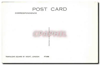 Trafalgar Square w nocy — Londyn — PT1098 — Rewers