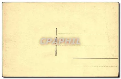 Stara pocztówka Konstantynopol Hotel Cirta — Rewers