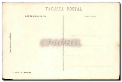 Barcelona - Ronda de la Universidad — editor L. Hotain, n°19 — Verso