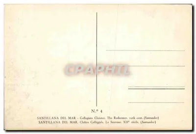 Santillana del Mar — Klasztor Kolegiacki. Zbawiciel. XII wiek (Santander) — Rewers
