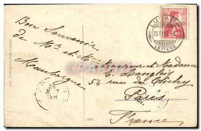 San Mamette — Widok w kierunku Albogasio i San Salvatore — Wydawnictwo Calotype Lugano nr 6975 — Rewers