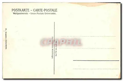 Badenweiler — rua animada com edifícios e igreja em segundo plano — editor Union Postale Universelle, n° 3546 — Verso