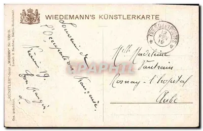 Stara pocztówka Worms Liebfrauenkirche — Rewers