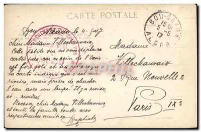 Bou-Saada — La Fiume — Collezione Ideale, P. S. — Verso