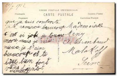 Cerberos y lira — Salón 1911 — B. Bertoletti — editor J.A.N. París, n°709 — Reverso
