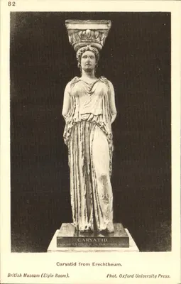 Caryatide da Erechtheion em Atenas — British Museum (Sala Elgin) — Fot. Oxford University Press
