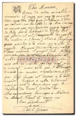 Pax in Gloria — Twee soldaten voor een monument in een berglandschap — Petit-Gérard, n° 283 — Achterkant