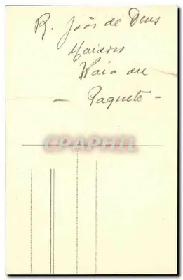 Evora - Traje Alemtiljano: Pastor — Edição da Papelaria e Livraria Nazareth, Evora, Portugal, n°60 — Verso