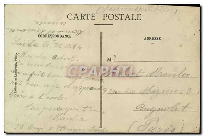 Jovem Negra — Série 231 — Lenned e Landrock, Fot. — Verso