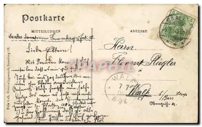 Sanatorium Tannenberg — Sanatorium przy Saales — wydawca nieznany, numer seryjny nie widoczny — Rewers