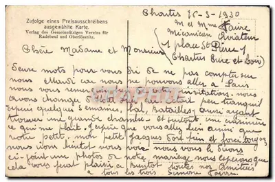 Vista geral de Radebeul e Oberlößnitz a partir do Paradis — Verlag des Gemeinnützigen Vereins für Radebeul und Oberlößnitz — Verso
