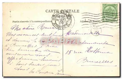 Liège — Pałac Sądowy — Arcydy z drugiego Sądu — Librairie J. Bellens, Liège — Rewers