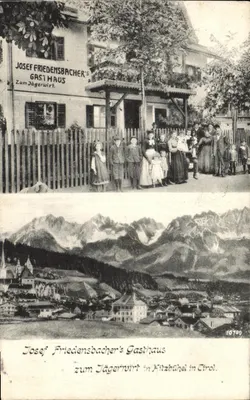 约瑟夫·弗里登斯巴赫的旅馆 Zum Jägerwirt — 基茨比厄尔，蒂罗尔 — 未知出版商，编号 10799