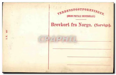 Vista de Merakerdalen — Noruega — editor N.K. 453 — Verso