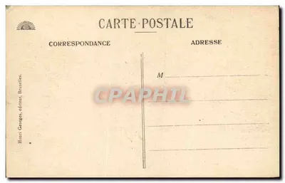 Knocke-sur-Mer — Dique e Praia — Henri Georges, editor Bruxelas. — Verso
