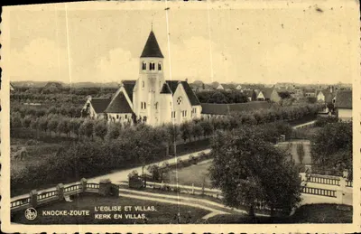 Knocke-Zoute — A Igreja e Villas — NLS