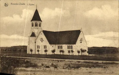 Knocke-Zoute — A Igreja — N. Leis, Bruxelas, Série 17, N° 82