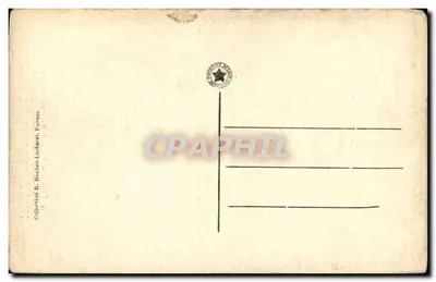Bilhete postal antigo Furnes Igreja de Santa Walburga Cadeira da verdade — Verso
