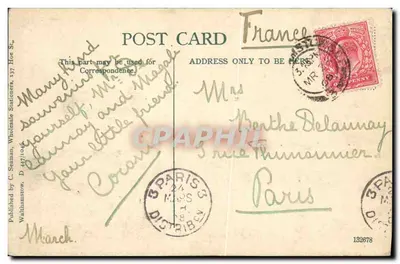 Jezioro w Lloyds Park w Walthamstow — Wydane przez C. Seaman, D 447/1046 — Rewers