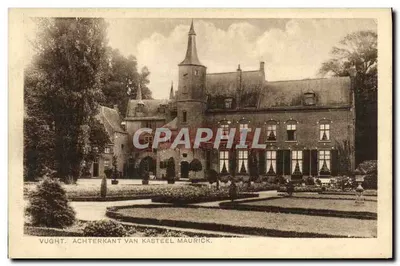 Vught. Parte traseira do castelo Maurick — editor R. E. B., n° 028 H