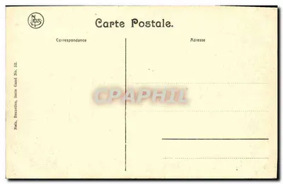 Ruínas de St. Bavon — Visão geral do pátio — Nels, Bruxelas, Série Gand No. 52 — Verso