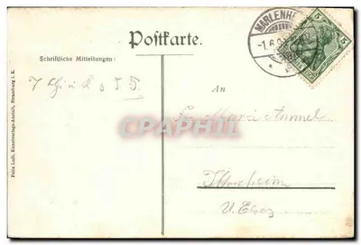 Hohbarr b. Zabern i. E. — widok panoramiczny wioski położonej na wzniesieniu skalnym — wydawca Félix Lübb, Strasbourg — Rewers