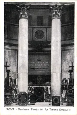 Rzym - Pantheon. Grobowiec Króla Vittorio Emanuele